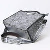 ADBG1474 American Darling Western Hand-Tooled Genuine Leather Clutch Bag with Floral Carving