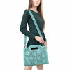 ADBG1474 American Darling Western Hand-Tooled Genuine Leather Clutch Bag with Floral Carving