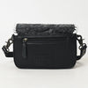 ADBG1475 American Darling Western Genuine Leather Small Cross Body Bag with Hand-Tooled Floral Design