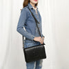 ADBG1193 American Darling Western Crossbody Bag Crocodile Embossed Genuine Leather