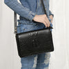 ADBG1193 American Darling Western Crossbody Bag Crocodile Embossed Genuine Leather