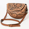 ADBGA561 American Darling Hand-Tooled Leather Crossbody Bag Western Floral Carved Purse