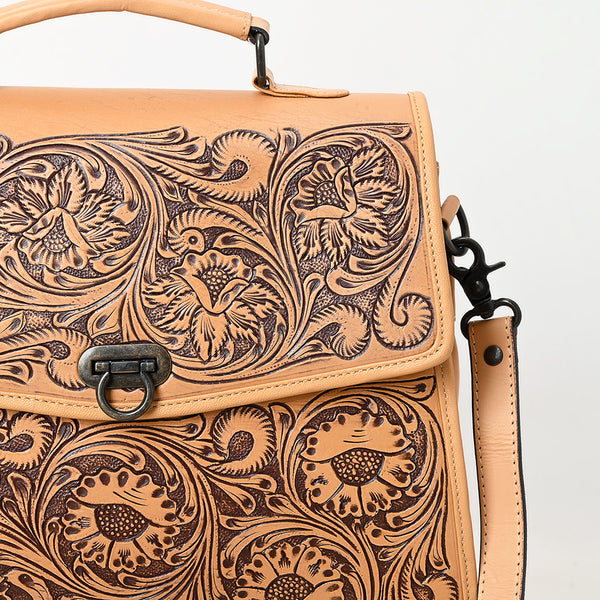 ADBGZ841 Hand-Tooled Genuine Leather Western Tote Bag - American Darling