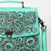 ADBGZ841 Hand-Tooled Genuine Leather Western Tote Bag - American Darling