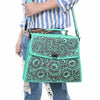 ADBGZ841 Hand-Tooled Genuine Leather Western Tote Bag - American Darling