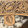 ADBGZ842 Hand-Tooled Leather & Cowhide Western Wallet Clutch American Darling
