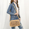 ADBGZ845 Hand-Tooled Genuine Leather Western Crossbody Bag - American Darling