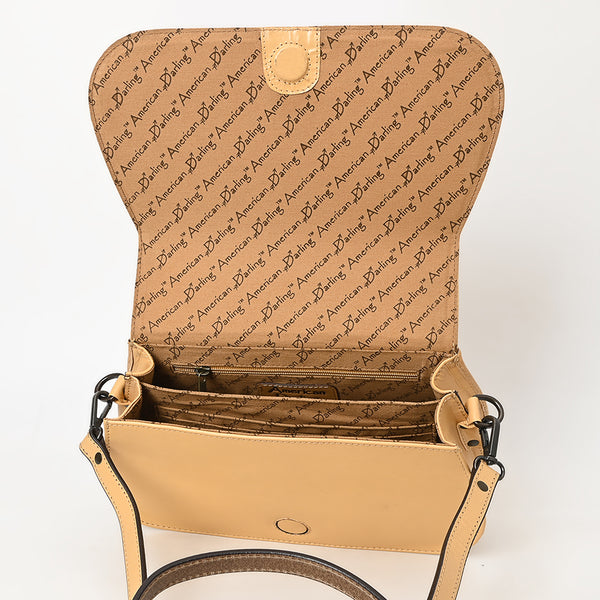 ADBGZ845 Hand-Tooled Genuine Leather Western Crossbody Bag - American Darling