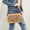 ADBGZ845 Hand-Tooled Genuine Leather Western Crossbody Bag - American Darling