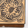 ADBGZ848 Hand-Tooled Leather & Cowhide Women Western Wallet American Darling