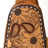 ADBG1481 American Darling Western Leather Sling Bag with Hand-Tooled Floral Carving Genuine Leather