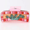 ADHC102 Pink Cactus Hand-Painted Hair Claw Clip - Western Whimsy by American Darling