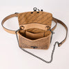 ADBGZ858 Tan Tooled Leather Convertible Belt Bag American Darling