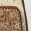 ADBG1146 American Darling Floral Hand Tooled Bag -Hair on Cowhide Sling