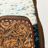 ADBG1146 American Darling Floral Hand Tooled Bag -Hair on Cowhide Sling