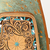 ADBG1146 American Darling Floral Hand Tooled Bag -Hair on Cowhide Sling