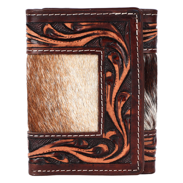 BEBGM165-Western Leather Trifold Wallet