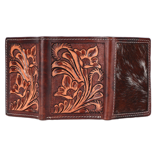 BEBGM166-Western Leather Trifold Wallet
