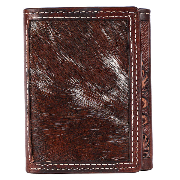 BEBGM166-Western Leather Trifold Wallet