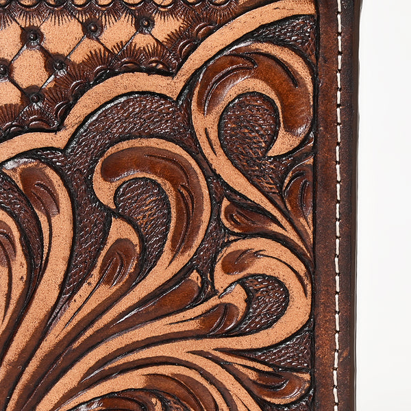 BEBGM167-Western Leather Trifold Wallet