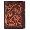 BEBGM168-Western Leather Trifold Wallet