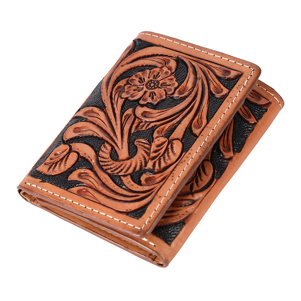 BEBGM170-Western Leather Trifold Wallet