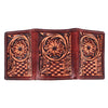 BEBGM174-Western Leather Trifold Wallet