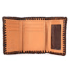 BEBGM176-Western Leather Trifold Wallet