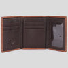 BEBGM177-Western Leather Trifold Wallet