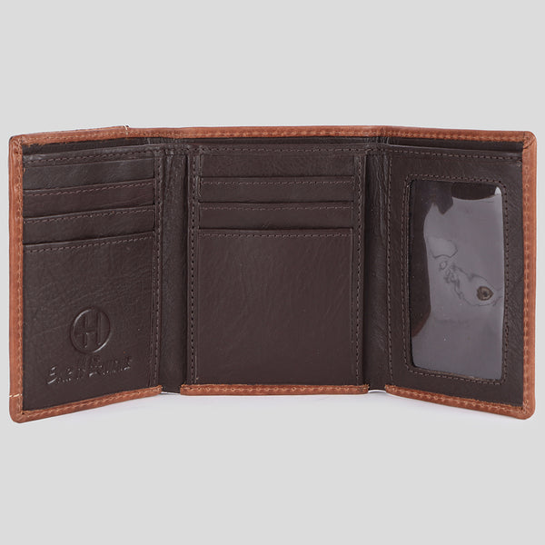 BEBGM177-Western Leather Trifold Wallet