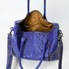 ADBG1483 American Darling Hand-Tooled Leather Duffel Bag | Floral Carved Travel Carryall