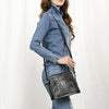 ADBG769 American Darling Hand Tooled Western Leather Crossbody - Floral Carved Full Grain Leather