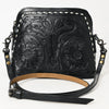 ADBG769 American Darling Hand Tooled Western Leather Crossbody - Floral Carved Full Grain Leather