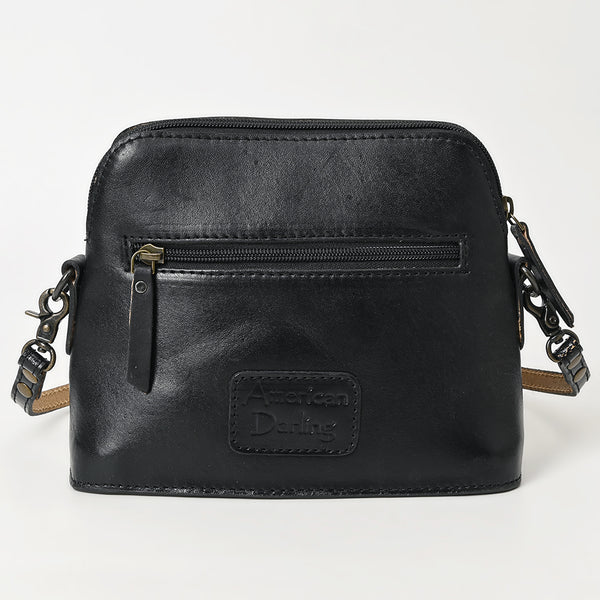 ADBG769 American Darling Hand Tooled Western Leather Crossbody - Floral Carved Full Grain Leather