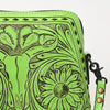 ADBG769 American Darling Hand Tooled Western Leather Crossbody - Floral Carved Full Grain Leather