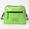 ADBG769 American Darling Hand Tooled Western Leather Crossbody - Floral Carved Full Grain Leather