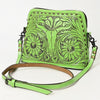ADBG769 American Darling Hand Tooled Western Leather Crossbody - Floral Carved Full Grain Leather