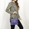 ADBG769 American Darling Hand Tooled Western Leather Crossbody - Floral Carved Full Grain Leather