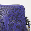 ADBG769 American Darling Hand Tooled Western Leather Crossbody - Floral Carved Full Grain Leather
