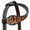 BER416-Western Leather One Ear Headstall