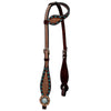 BER437-Western Leather One Ear Headstall