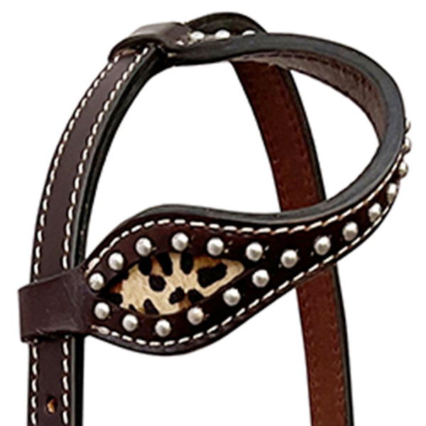 BER444-Western Leather One Ear Headstall