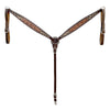 BER444-Western Leather Breast Collar