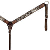 BER420-Western Leather Breast Collar