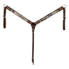 BER420-Western Leather Breast Collar