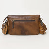 ADBG1484 American Darling Cowhide Hand-Tooled Envelop Bag | Fringe Crossbody Purse