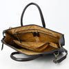 ADBGM428 Hair-On Cowhide Leather Tote Bag with Structured Handles - American Darling