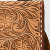ADBG1487 American Darling Hand-Tooled Leather Messenger Bag Floral Carved Genuine Western Purse
