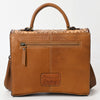 ADBG1487 American Darling Hand-Tooled Leather Messenger Bag Floral Carved Genuine Western Purse