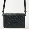 ADBG1491 American Darling Hand-Tooled Leather Small Cross Body Bag Floral Carved Western Purse